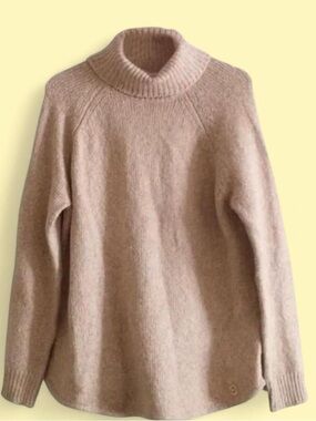 Michael Kors Beige Taupe Turtleneck Sweater